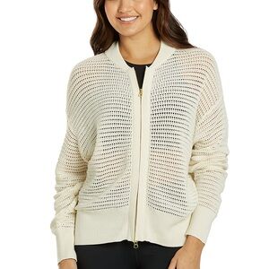 Varley Cream Bomber Jacket size s